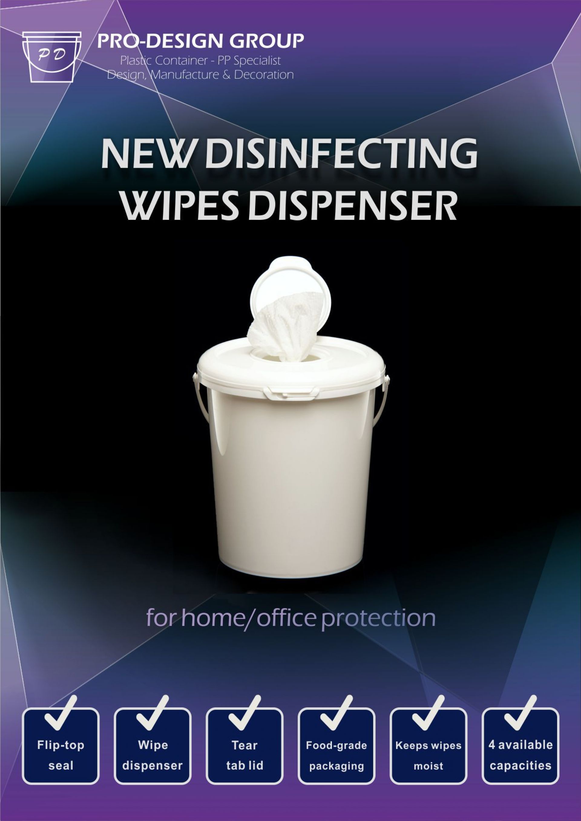 NEW DISINFECTING WIPES DISPENSER